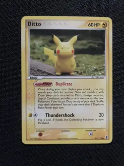 Pokemon Ditto-Pikachu 63/113 Delta Species Non-holo Card Nintendo 2005 LP/VG - Image 1