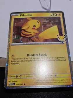 Pikachu (Pokemon Day 2026) 051/162 Miscellaneous Cards & Products Holo [gls0262] - Image 2