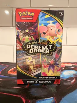 Pokemon TCG: Mega Evolution-Perfect Order Booster Bundle (6 Packs) New Sealed - Image 1