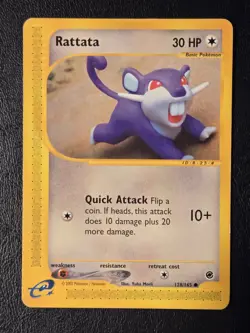 Rattata 128/165 - Common (Expedition Base Set) - Lightly Played Pokemon Card - Image 1