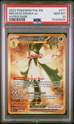 2023 Pokemon Pal EN-Paldea Evolved Hyper Rare Meowscarada EX #271 PSA 10 - Image 1