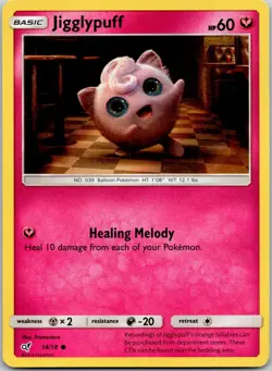 Jigglypuff 14/18 Detective Pikachu Pokemon Holo Near Mint - Image 1