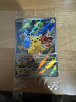 Pokemon TCG Pikachu 027 Promo Holo Black Star Sealed - Image 1