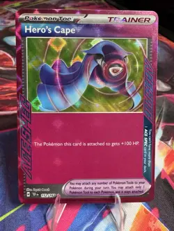Pokemon TCG Hero's Cape SV05: Temporal Forces 152/162 Holo ACE SPEC Rare - Image 1