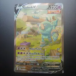 Pokemon TCG: Golurk V Alternate Full Art Evolving Skies 182/203 - Image 1