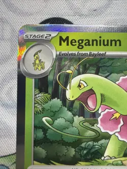 Meganium - MEP 001 Mega Evolutions Stamped Black Star Promo Pokemon TCG NM - Image 2