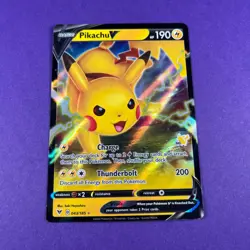Pokemon TCG Battle Academy Pikachu v Ultra Rare Holo Card 043/185 TCG - Image 2