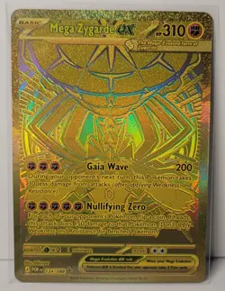 Pokemon Perfect Order Mega Zygarde EX 124/088 Gold Hyper Rare - Image 1