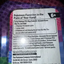 Pokemon TCG Ascended Heroes Mini Tin Lot of 2 Factory Sealed - Image 5