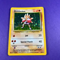 Pokemon TCG Hitmonchan Base Set 7/102 Holo Rare Pokemon Trading Card TCG WOTC - Image 1