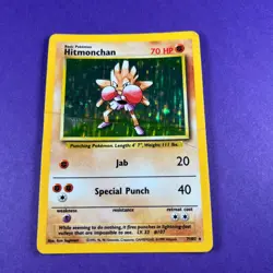 Pokemon TCG Hitmonchan Base Set 7/102 Holo Rare Pokemon Trading Card TCG WOTC - Image 2