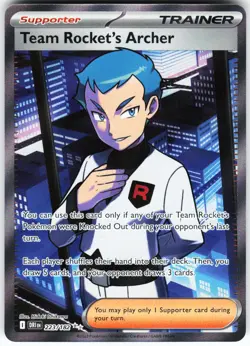Team Rocket's Archer - 223/182 Pokemon SV10: Destined Rivals Holo Ultra Rare NM - Image 1