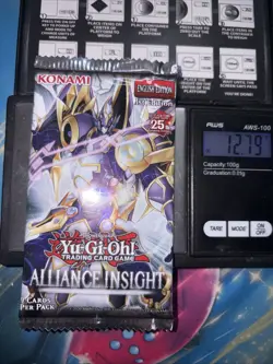 Heavy 12.79g Yu Gi Oh Sealed Alliance Insight booster Pack - Image 1