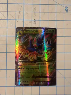 Custom M Heracross EX Fun Fan Art Card Pokemon Card 5/111 - Image 1