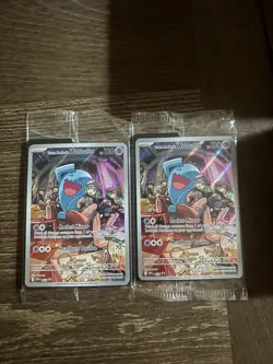 Set of 2 Team Rocket's Wobbuffet SVP203 Promo Sealed Pokemon Trading Card Game - Image 1