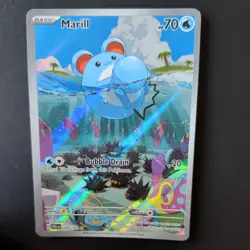 MARILL 204/193 POKEMON CARD (PALDEA EVOLVED SET) SPECIAL ILLUSTRATION RARE HOLO - Image 1