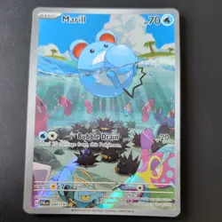 MARILL 204/193 POKEMON CARD (PALDEA EVOLVED SET) SPECIAL ILLUSTRATION RARE HOLO - Image 2