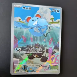 MARILL 204/193 POKEMON CARD (PALDEA EVOLVED SET) SPECIAL ILLUSTRATION RARE HOLO - Image 3