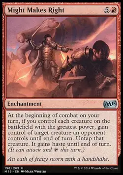 MTG Magic the Gathering Might Makes Right (156/298) Magic 2015 NM - Image 1