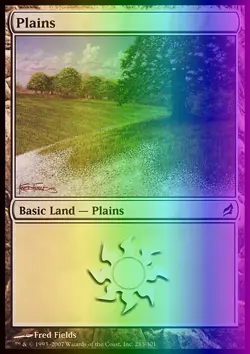 MTG Magic the Gathering Plains (283/312) Lorwyn MP FOIL - Image 1