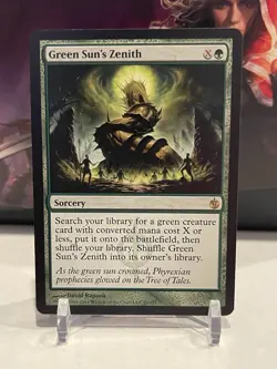 MTG - Green Sun’s Zenith, Mirrodin Besieged, Regular Rate, #81/155, NM - Image 1