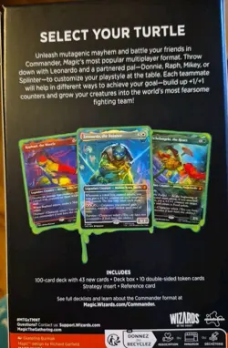 NEW! Magic The Gathering Teenage Mutant Ninja Turtles Commander Deck MTG SEALED! - Image 2