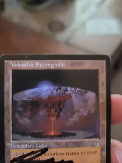 MTG Volrath's Stronghold, unknown signature/damaged. Otherwise good condition! - Image 4