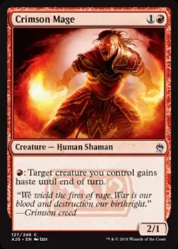 4x Crimson Mage MTG Masters 25 NM Magic Regular - Image 1