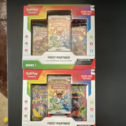 Pokemon First Partner Illustration Collection Series 1 Promo Box English 2 boxes - Image 1