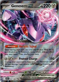 Genesect ex 067/086 SV: Black Bolt Pokemon NM Holo - Image 1