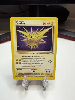 ZAPDOS - 15/62 - Fossil - HOLO ERROR - Pokemon Card - Image 1