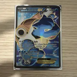 Pokemon Blastoise EX 142/146 XY Ultra Rare Full Art Holo Basic 180 HP - Image 1