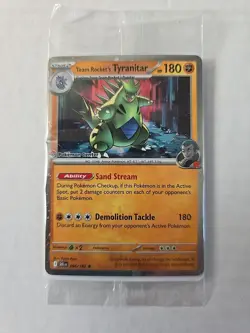 Team Rocket’s Tyranitar Promo Pokemon Center Stamp Destined Rivals Sealed - Image 2