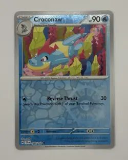 Croconaw 40 / 162 Pokemon S&V Temporal Forces 2024 Near Mint Reverse Holo - Image 1