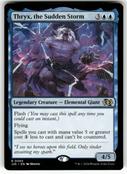 Thryx, the Sudden Storm (Anime) 65 NM MTG Foundations Jumpstart Magic - Image 1