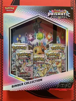 Pokemon TCG Prismatic Evolutions Binder Collection Box Factory Sealed - Image 1