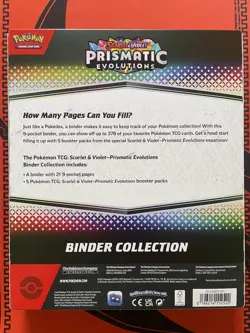 Pokemon TCG Prismatic Evolutions Binder Collection Box Factory Sealed - Image 2