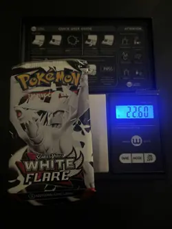 Heavy! 22.60g Pokemon TCG SV10.5 White Flare Booster Pack Sealed! - Image 1