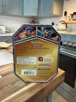 Pokemon TCG Zacian V Legends Of Galar Tin Factory Sealed 4 Packs BRAND NEW - Image 2