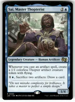 Sai, Master Thopterist (Anime) 63 NM MTG Foundations Jumpstart Magic - Image 1