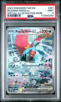 Pokemon Roaring Moon ex Paradox Rift Special Illustration Rare #251 PSA 9 Mint - Image 1