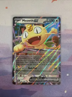 Meowth ex 062/088 Me03: Perfect Order Holo Pokemon - Image 1