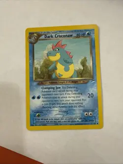 Dark Croconaw 32/105 Neo Destiny Unlimited Regular Vintage NM Pokemon Uncommon - Image 1