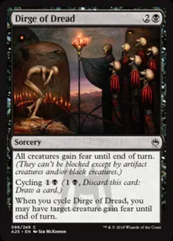 4x Dirge of Dread - Foil MTG Masters 25 NM Magic Foil - Image 1