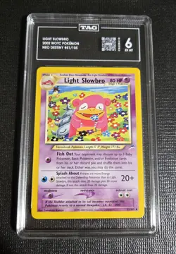 Light Slowbro 2002 WOTC Pokemon Neo Destiny 51 TAG 6 EX MT - Image 1