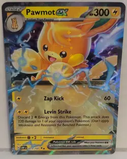 Pokemon TCG Pawmot EX SV03: Obsidian Flames 073/197 Holo Double Rare - Image 1