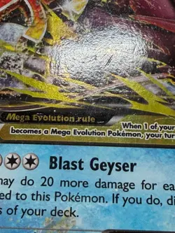 POKEMON MEGA GYRADOS EX 27/122 ULTRA RARE HOLO 2016 LP-MP + NEW DARKRAI SLEEVE - Image 4