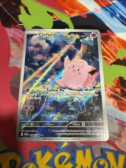 Lillie's Clefairy ex Special Illustration Rare Holo Sv09 184/159 Pokemon - Image 1