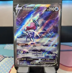 Pokemon TCG Suicune v GG38/GG70 Alternative Art Crown Zenith Near Mint Condition - Image 1