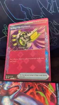 Pokemon Scoop Up Cyclone 128/131 Prismatic Evolutions ACE SPEC Holo Trainer NM - Image 1